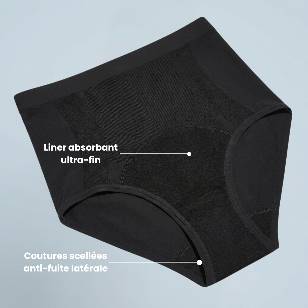 Culotte absorbante lavable taille haute